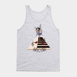 Fairy dancing on a piano Tank Top